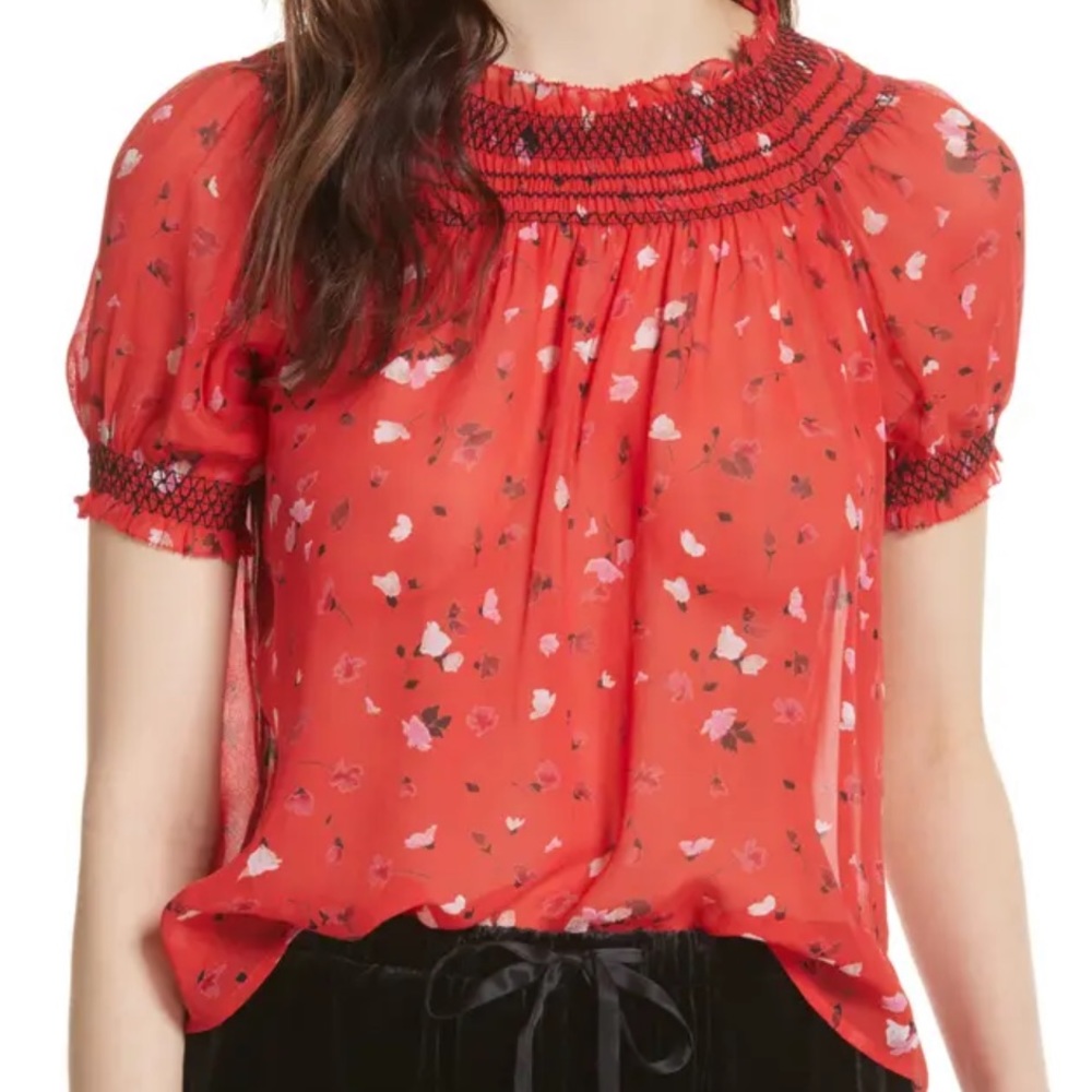 Joie Silk Chiffon Top NWT